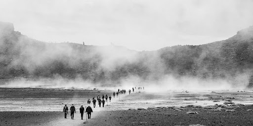  Migration occurs in patterns where a certain amount of people leave the region in intervals 