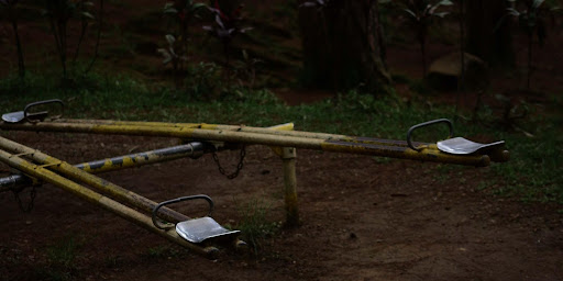 Isolated playground due to the pandemic