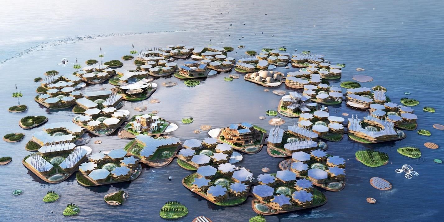 architecture challenges cities future city architecture story-telling visualizations water floating cities fictional stories essay writing challenge research
